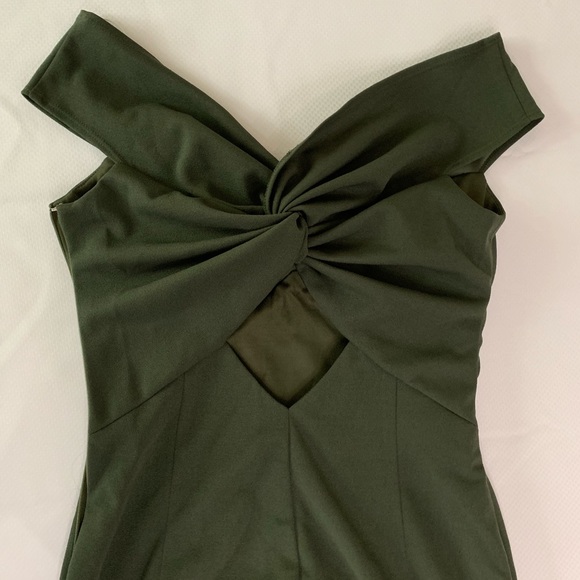 Katie May US Women's S Mini Twisted Dress Green - Picture 2 of 7